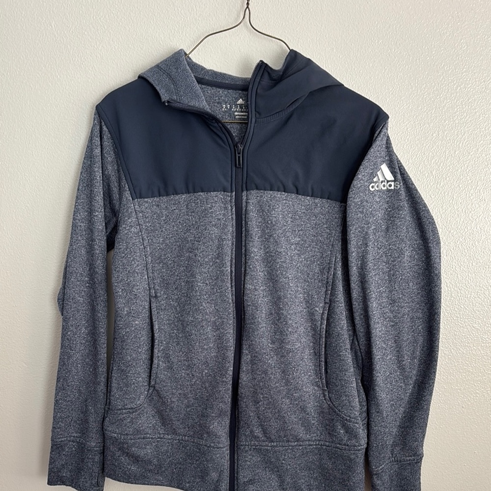 Adidas Two-Tone Zip-Up Hoodie